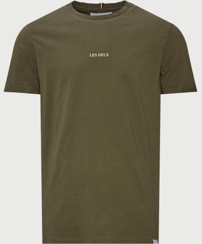 Les Deux T-shirts LENS LDM101046 Army